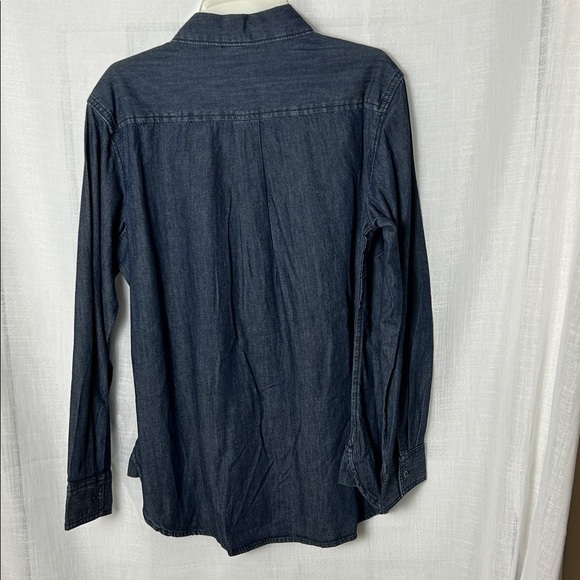 Perfect dark Blue denim Jean shirt,NWT! Vintage ,Yellowstone,cotton XL PTP 22.5” - Picture 15 of 15